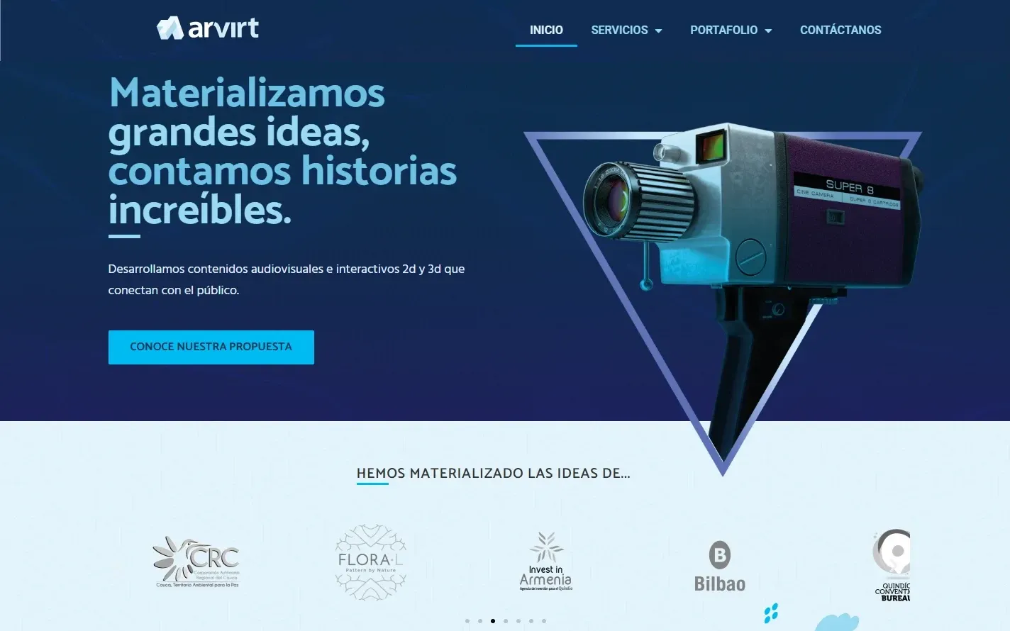 Services company — homepage of arvirt.com